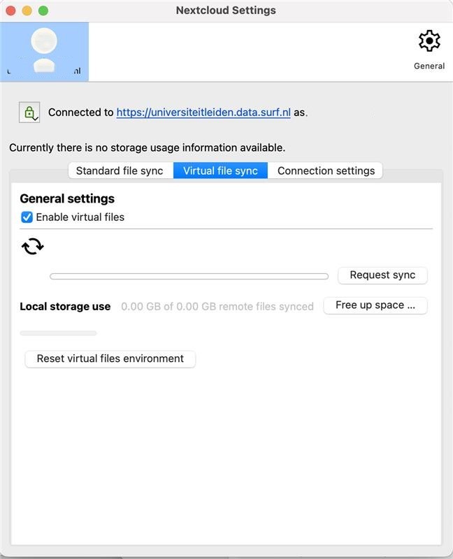 Virtual files enabled in macOS