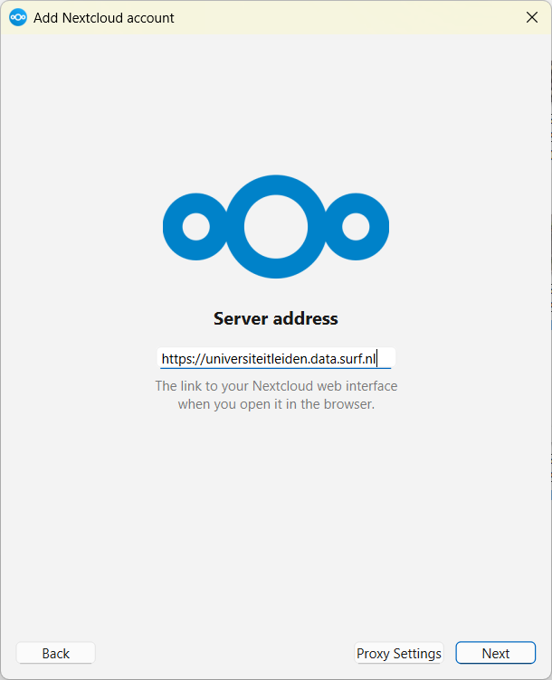 Enter URL